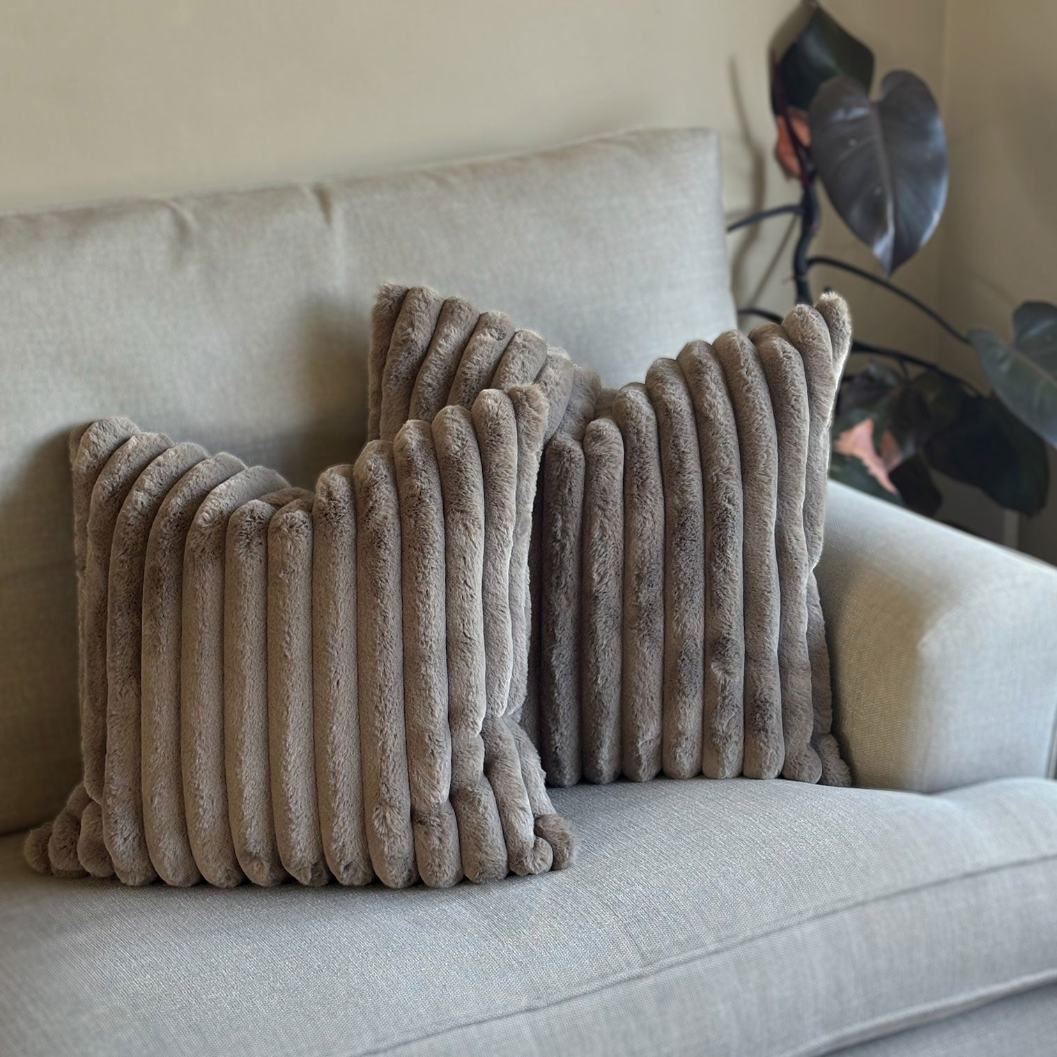 Echo Cushion Large in Mink